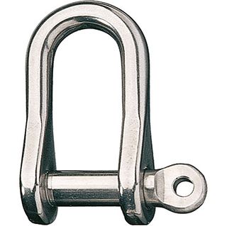 D SHACKLE 1/4" PIN WITH SEIZING HOLE