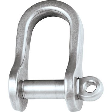 D SHACKLE 8MM (5/16") PIN, SEIZING HOLE