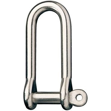 LONG D SHACKLE 9.5MM PL B/S 4500KG