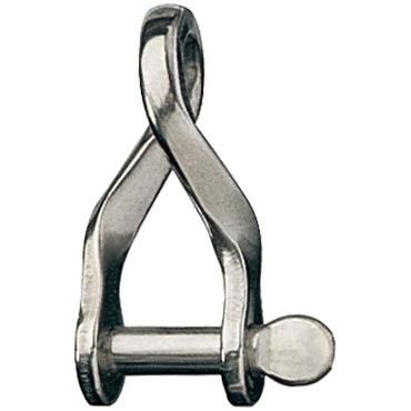 SHACKLE TWISTED PIN 4MM L:22MM W:10MM