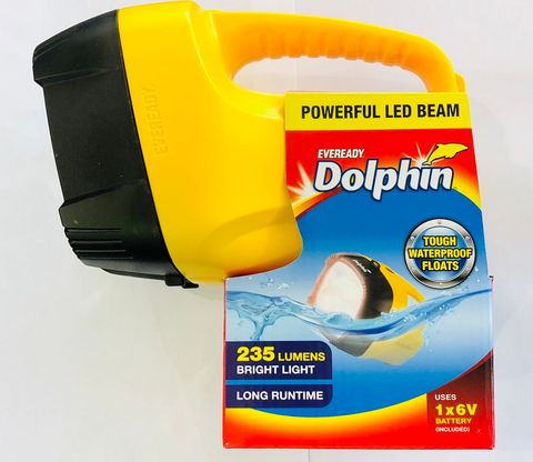 DOLPHIN LED TORCH 200 LUMEN W/ BATTERY