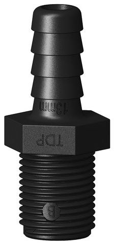 TRU DESIGN HOSE TAIL 1/2" MALE