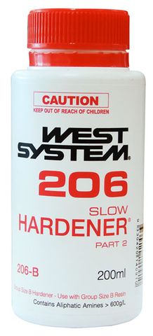 H206 SLOW HARDNER ONLY 200ML