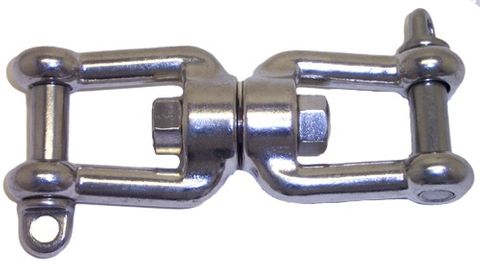 SWIVEL 6MM JAW & JAW SS316