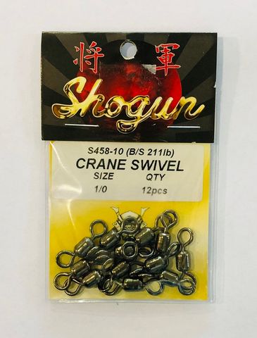 SWIVEL - BLACK CRANE 1/0 - PKT 12