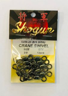 SWIVEL - BLACK CRANE 2/0 - PKT 12