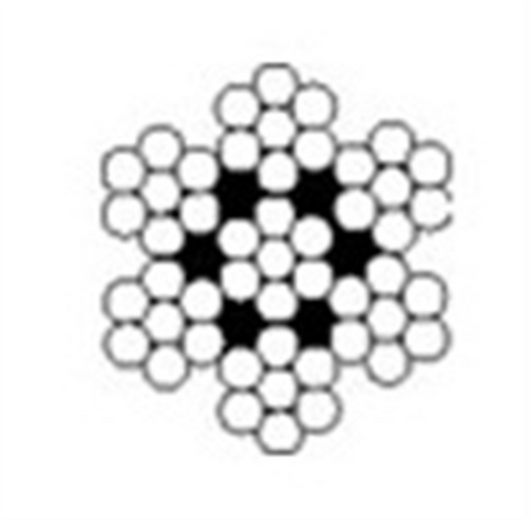 S/S WIRE ROPE 4.0MM 7X7 AISI 316 X 305M