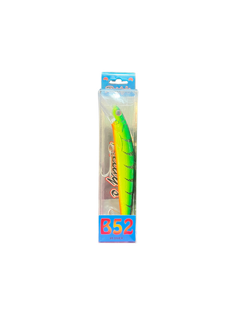 LURE B52  GREEN/BLACK RED BELLY 125MM