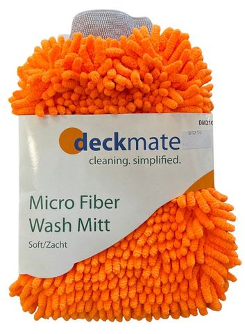 DECK MATE MICROFIBRE WASH MITT ORANGE