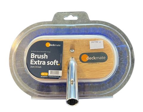 DECK MATE EXTRA SOFT BRUSH BLUE 9"