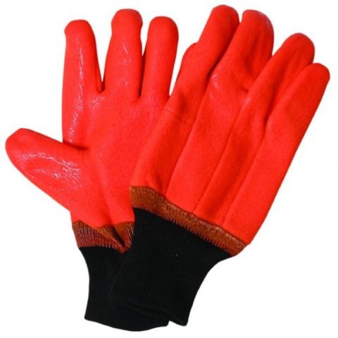 FREEZER GLOVES PVC (BRIGHT ORANGE)