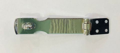 *HASP N STAPLE 100MM (CHROME BRASS)