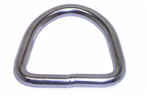 4mm x 40mm Stainless Steel D Ring