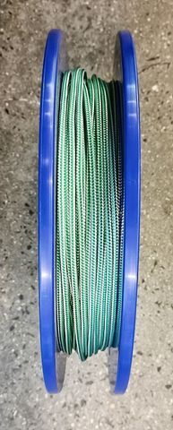 1.7mm D/BRAID DYNEEMA GREEN/WHITE  /MTR