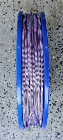 1.7mm D/BRAID DYNEEMA PURPLE/WHITE  /MTR