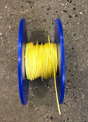 1.7mm D/BRAID DYNEEMA YELLOW/WHITE  /MTR