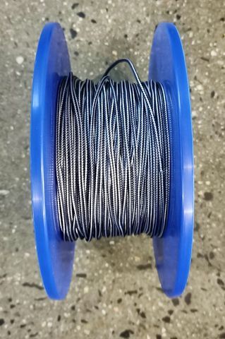 3mm D/BRAID DYNEEMA BLUE/WHITE  /MTR