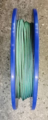 5mm D/BRAID DYNEEMA GREEN/WHITE  /MTR