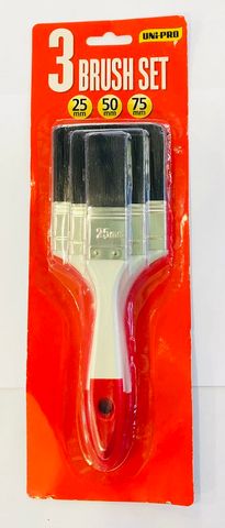 3PC BUDGET PAINT BRUSH SET (25,50,75)