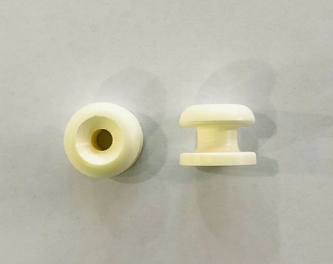 SHOCK CORD BUTTON - WHITE  5MM - EACH
