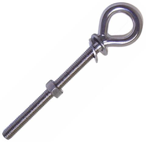 EYE BOLT W/WASHER & NUTS 8*80MM SS304