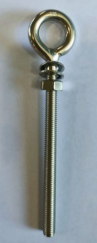 EYE BOLT W/WASHER & NUT 8*100MM SS304