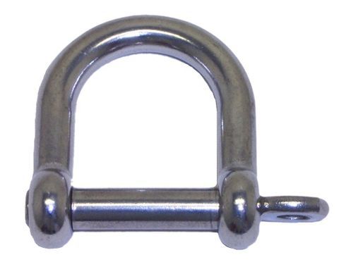 DEE SHACKLE WIDE 8MM SS316
