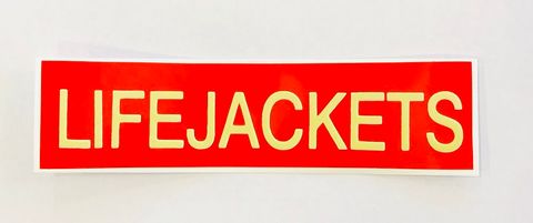 STICKER LUMINOUS LIFEJACKET