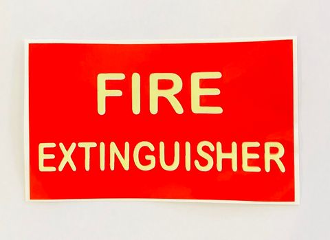 STICKER FIRE EXTINGUISHER LARGE