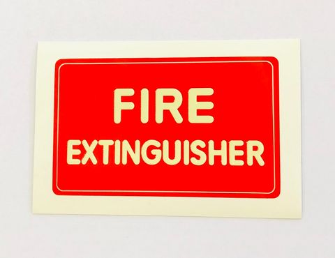 STICKER FIRE EXTINGUISHER SMALL