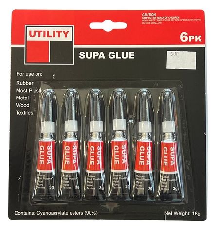 UTILITY SUPA GLUE 6PK