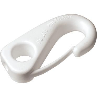 SHOCK CORD HOOK, 4MM, WHITE