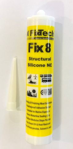 FIX8 SILICONE WHITE 300ml