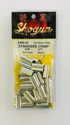 STD ALUMINIUM CRIMP 3.1MM (600LB LINE)