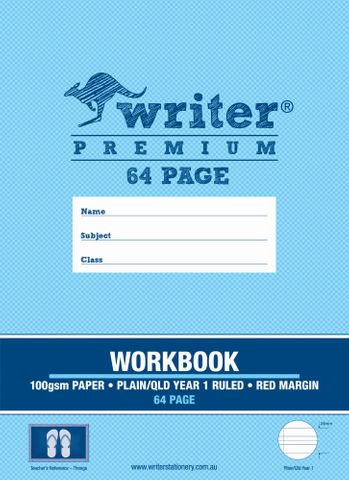 Writer Premium 330x240mm 64pg Qld Yr1 Project Workbook