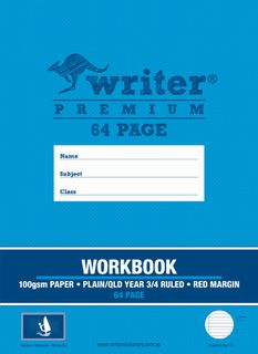 Writer Premium 330x240mm 64pg Qld Yr3/4 Project Workbook