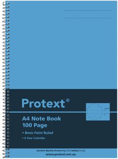 Protext A4 100pg Note Book - Blue