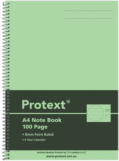 Protext A4 100pg Note Book - Lime