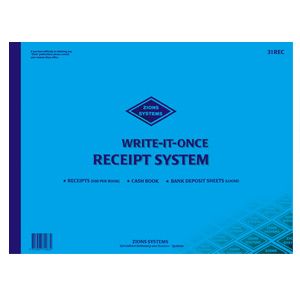 Receipt Writing System (500 receipts, 10-to-view)
