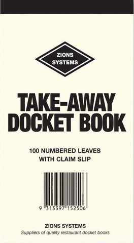 Take-Away (with numbered claim slip) - 100 leaves