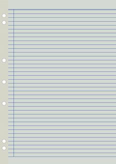 Writer A4 200lf 7mm Ruled Reinforced Refills
