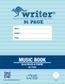 Writer 225x175mm 96pg 8mm Ruled & Staved Music Book