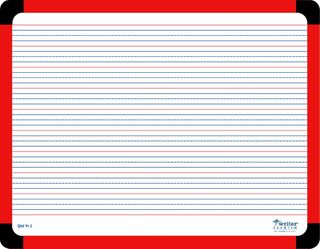 Writer QLD Yr1 Ruled Student Whiteboards 360x280mm