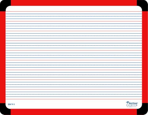 Writer QLD Yr1 Ruled Student Whiteboards 360x280mm
