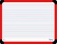 Writer QLD Yr1 Ruled Student Whiteboards 360x280mm