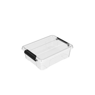 Protext 1.15ltr Clear Storage Tub with clip lock lid