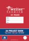 Writer Premium A4 48pg Plain/8mm Ruled Project Book