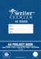 Writer Premium A4 48pg Plain/14mm Dotted Thirds Project Book