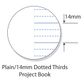 Writer Premium A4 96pg Plain/14mm Dotted Thirds Project Book