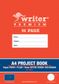 Writer Premium A4 96pg Plain/18mm Dotted Thirds Project Book